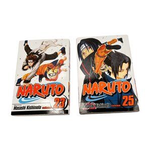 Naruto Kishimoto Manga Graphic Novel Lot 2 Volumes 23 and 25 English PB